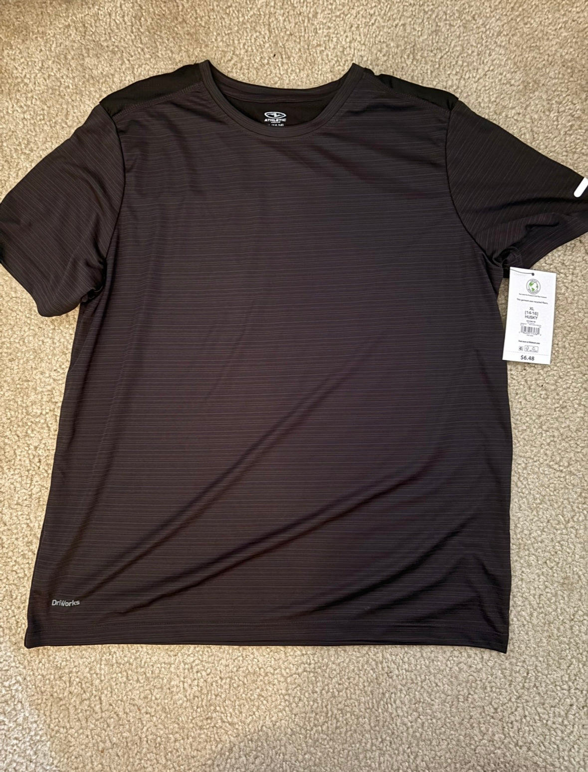 # 156 NWT Boys youth XL Husky athletic shirt Athletic works