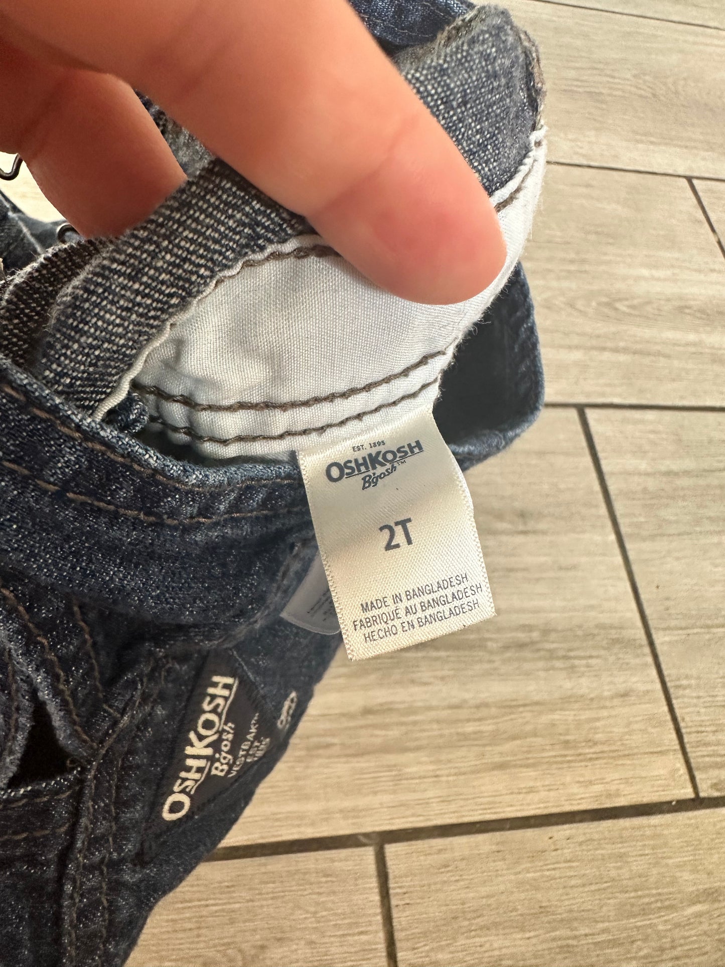 #111 OshKosh B’Gosh Football Print Overalls 2T