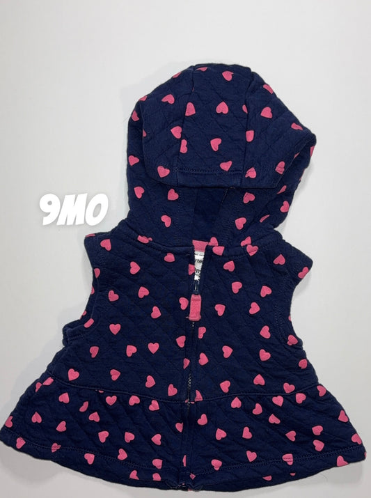 205 9mo Carters Quilted Peplum Vest