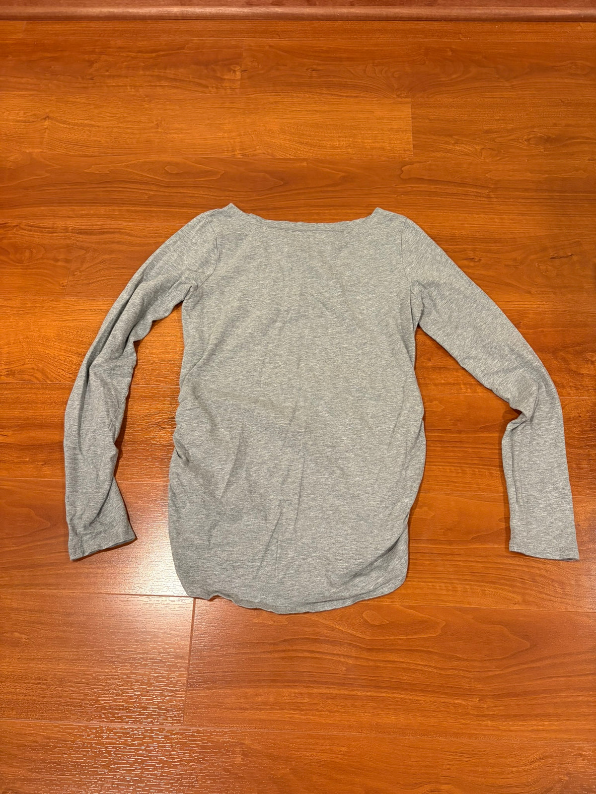 Women's Maternity Size S Isabelle Grey Long Sleeve Shirt