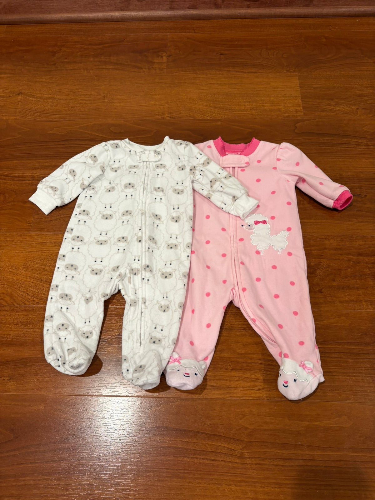 Girls 3 Month Fleece Jammie Bundle