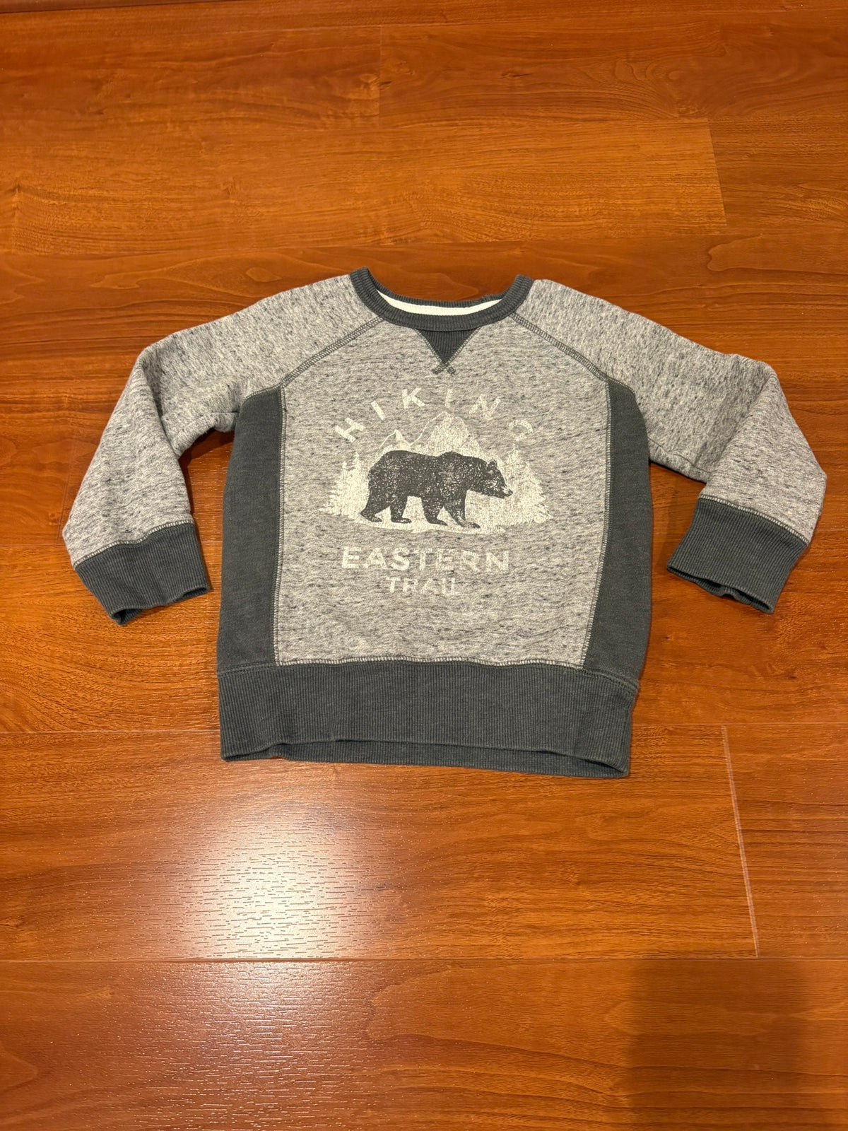 Boys Size 4 Grey Sonoma Bear Hiking Sweatshirt
