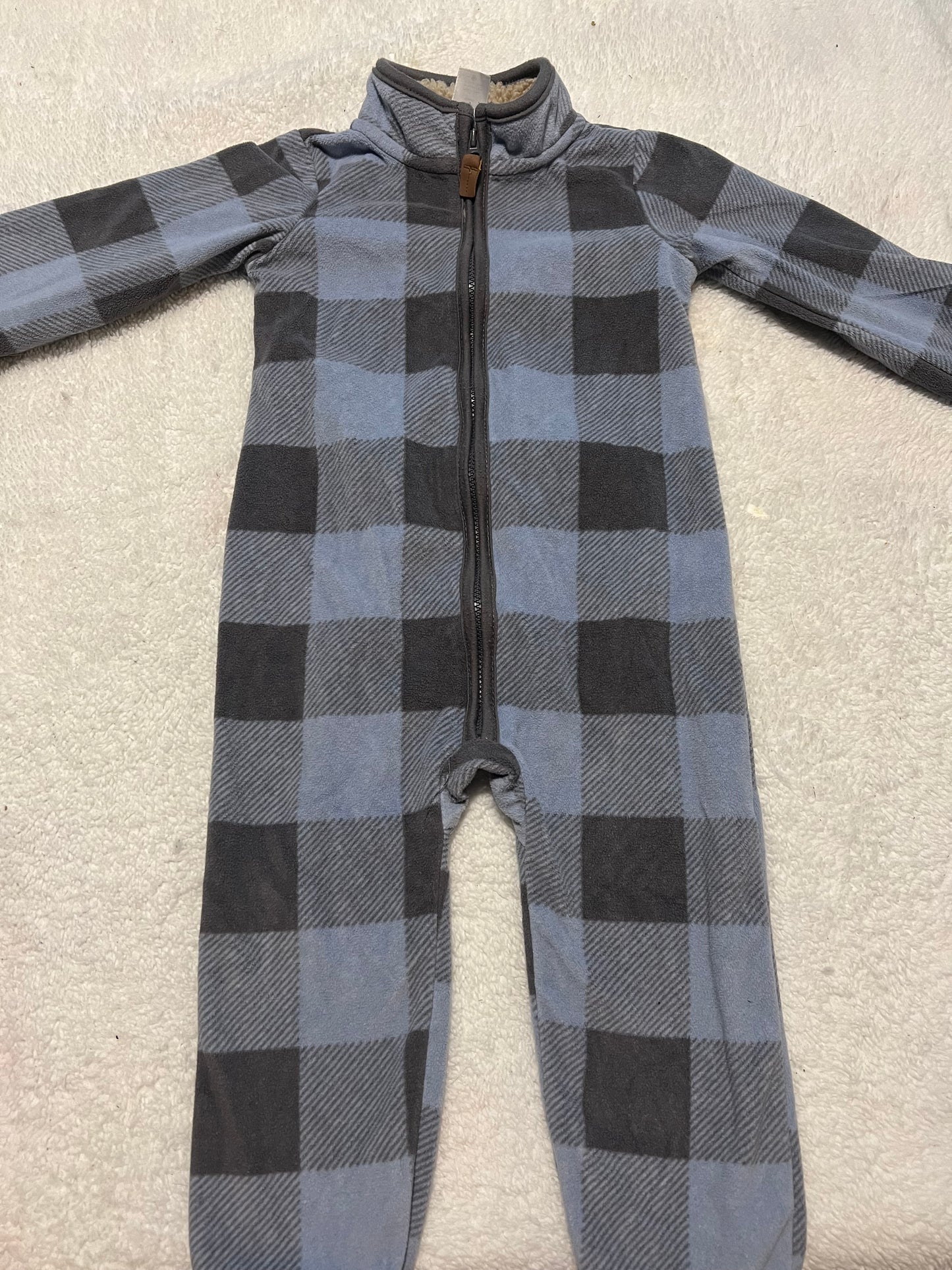 #48 Carters Fleece Romper 18 Months