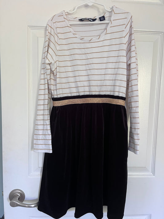 #125 Girls Lands End dress  Size 10-12