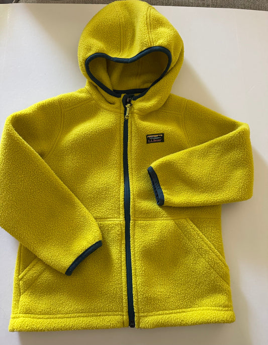 REDUCED #92 girls 4 t yellow LL Bean fleece winter jacket