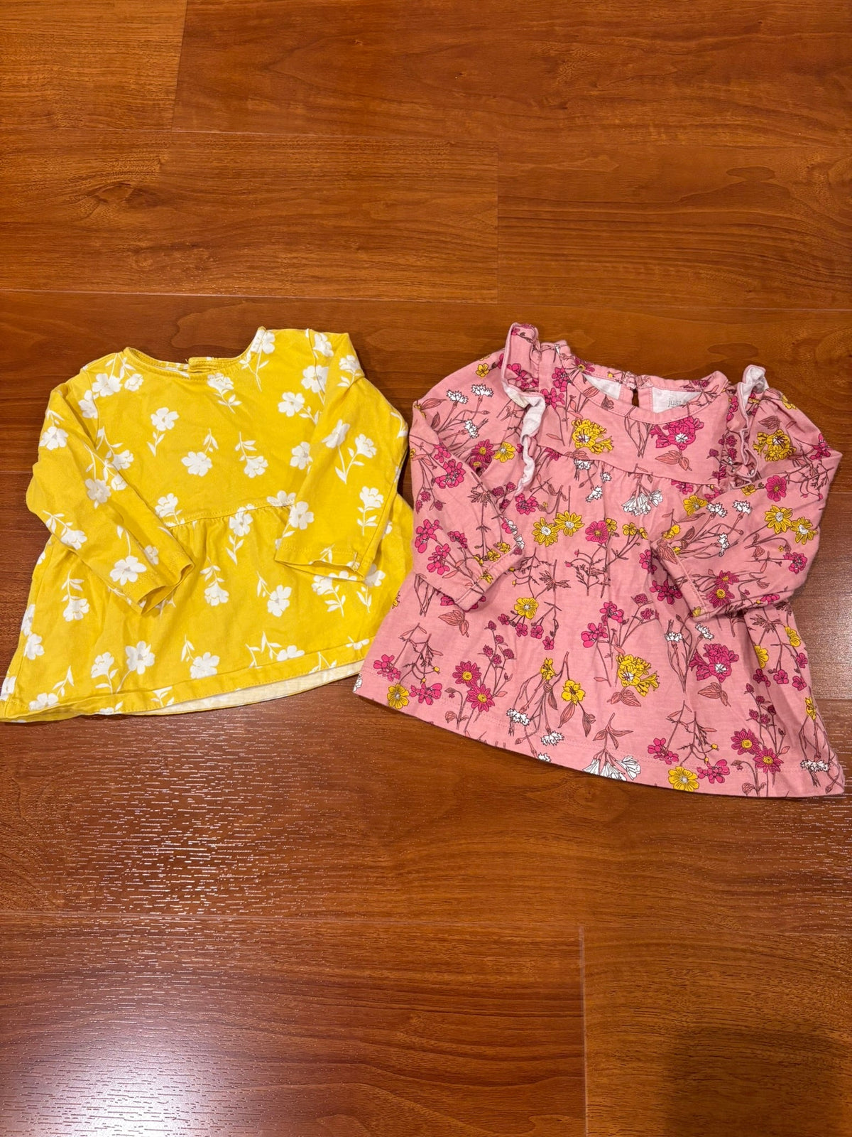 Girls 6 Months Carters Floral Long Sleeve Shirt Bundle