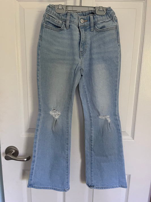 #125 Girls Old Navy High Rise Flare Jeans Size 8