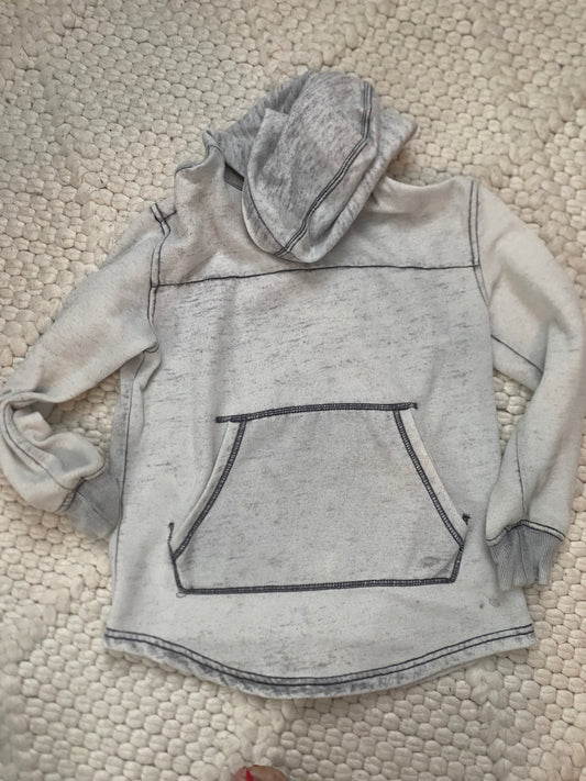 Cat & Jack grey distressed hoodie size 6-7