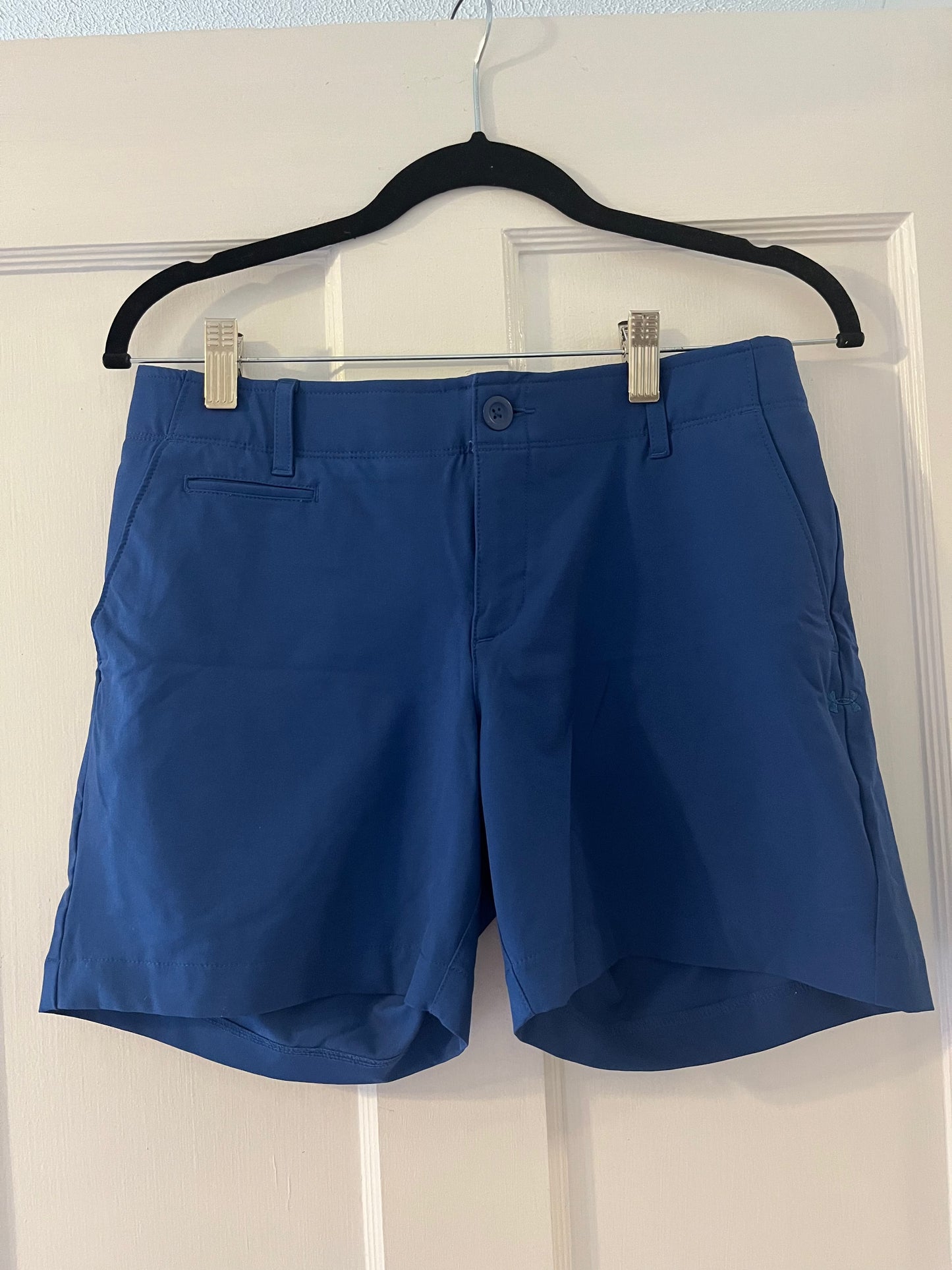 #109 Under Armour Heat Gear Blue Shirts- Size 6