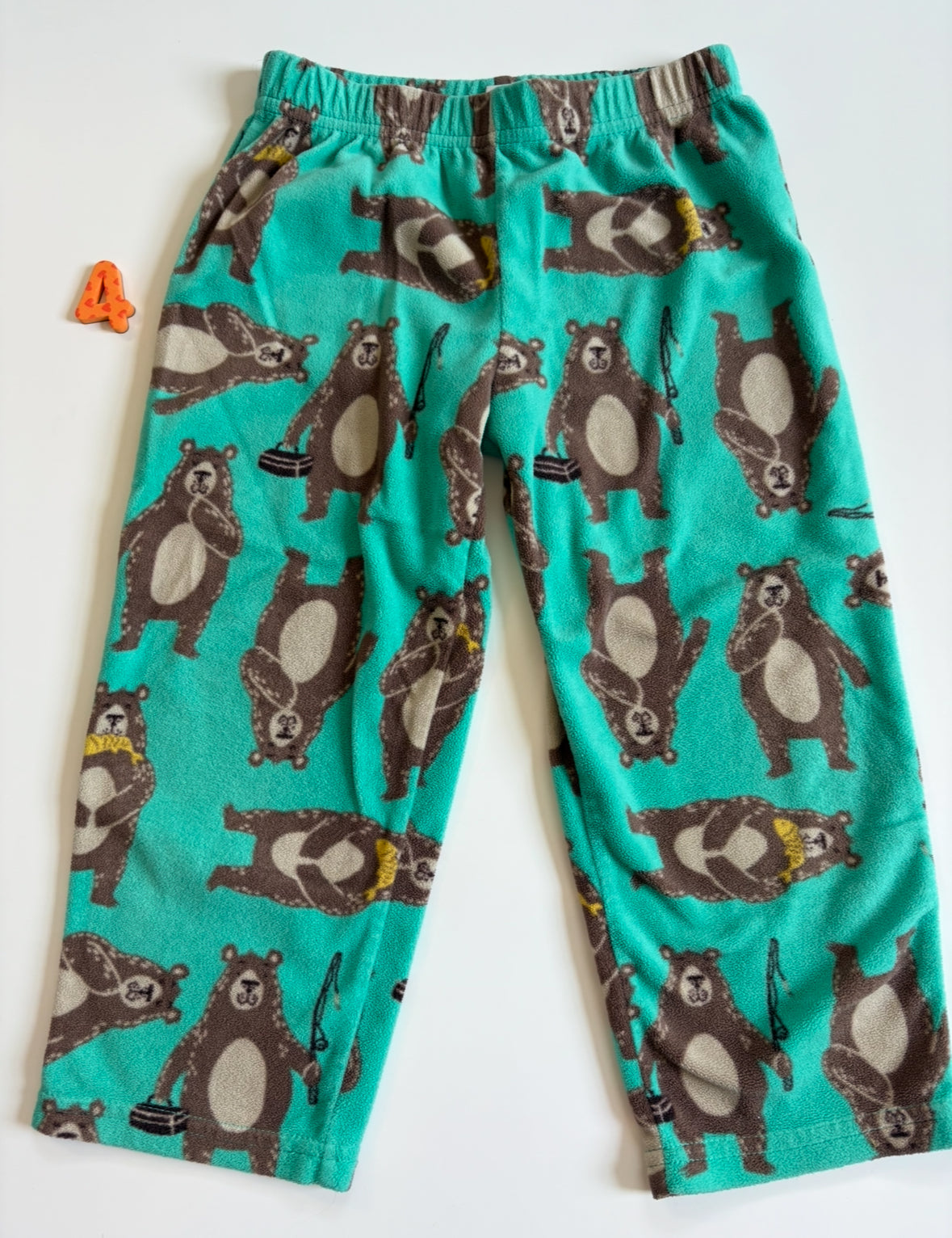 #40 Carters Bear Pajama Pants Boys 4t