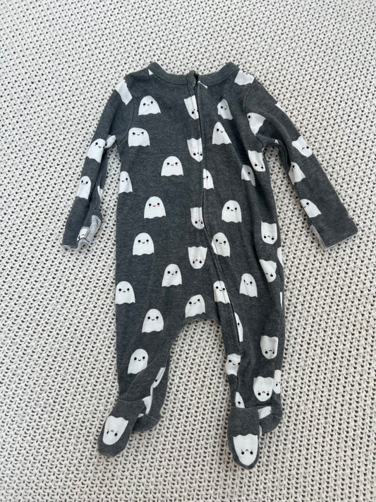 #157 GUC Old Navy Ghosts Onesie, 0-3M