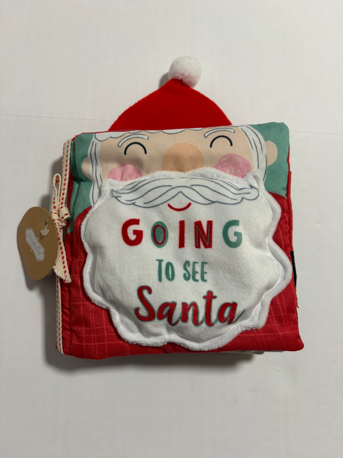 #27 MudPie "Going to See Santa" Sensory Baby Book NWT