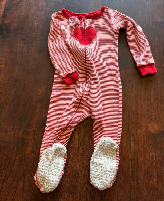 #156 Valentine Pajama sleeper Carters brand size 24 months