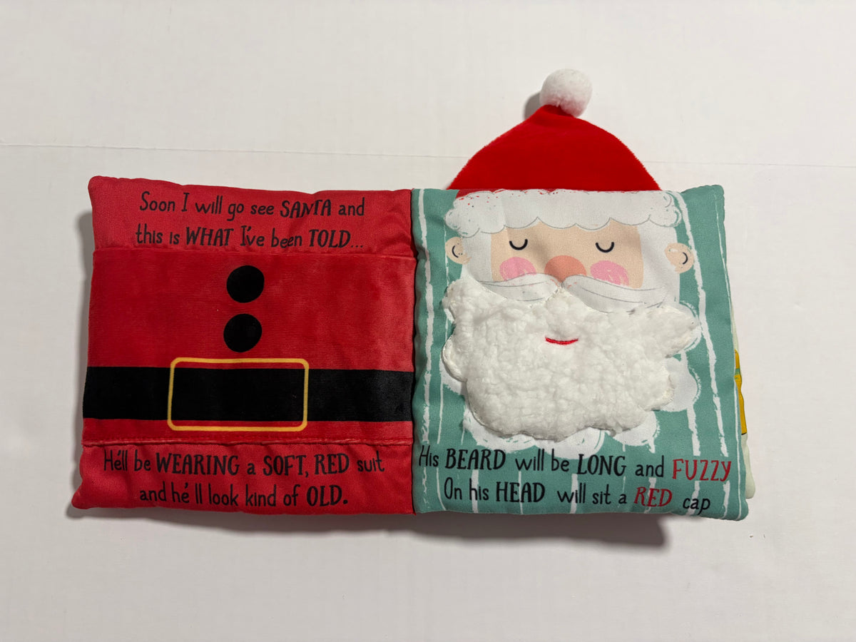 #27 MudPie "Going to See Santa" Sensory Baby Book NWT