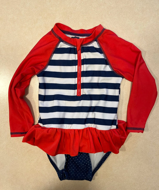 #Cat & Jack Red White and Blue Swimsuit Girls 12-18m - REDUCED