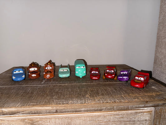 #106: Disney Cars Plastic Cars Bundle (9)