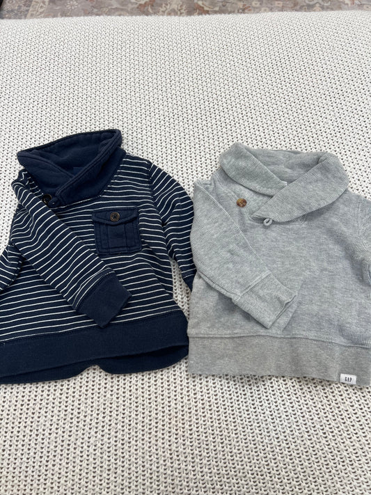 #157 GUC Baby Gap Pull Over, 2 count, 12-18M boys