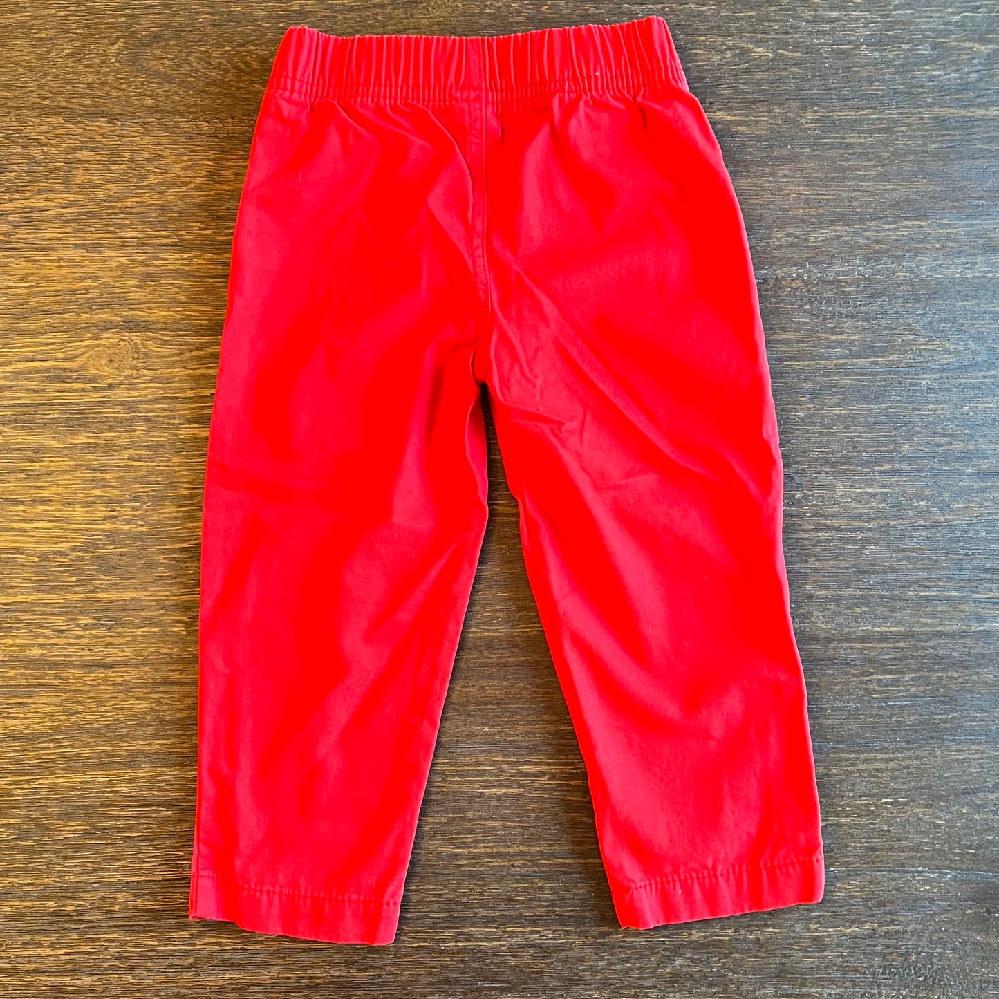 #5 Carters Red Woven Pull On Pants, Boys 2t