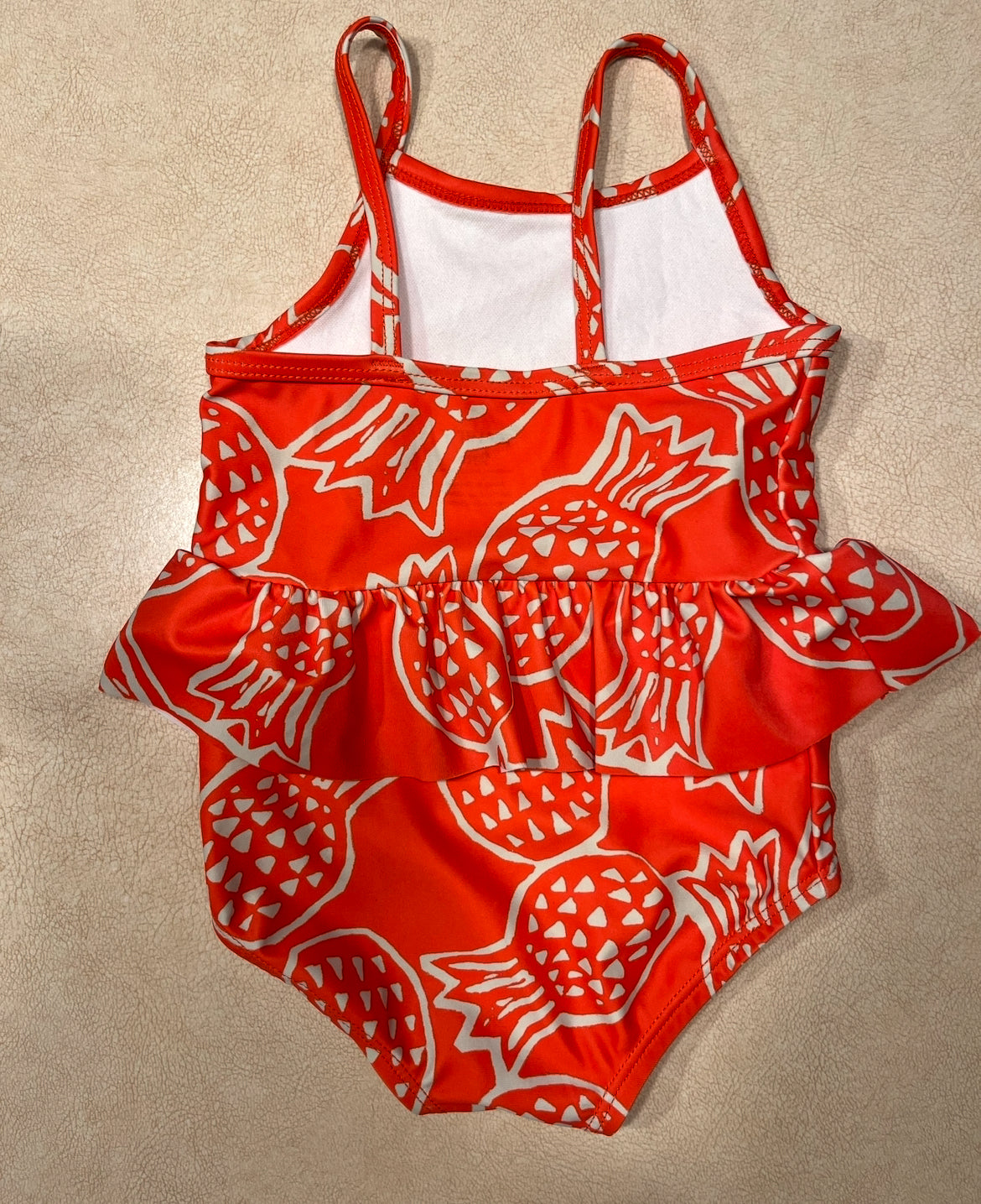 #143 Carter's Orange Pineapple Swimsuit Girls 9m (NWOT) - REDUCED