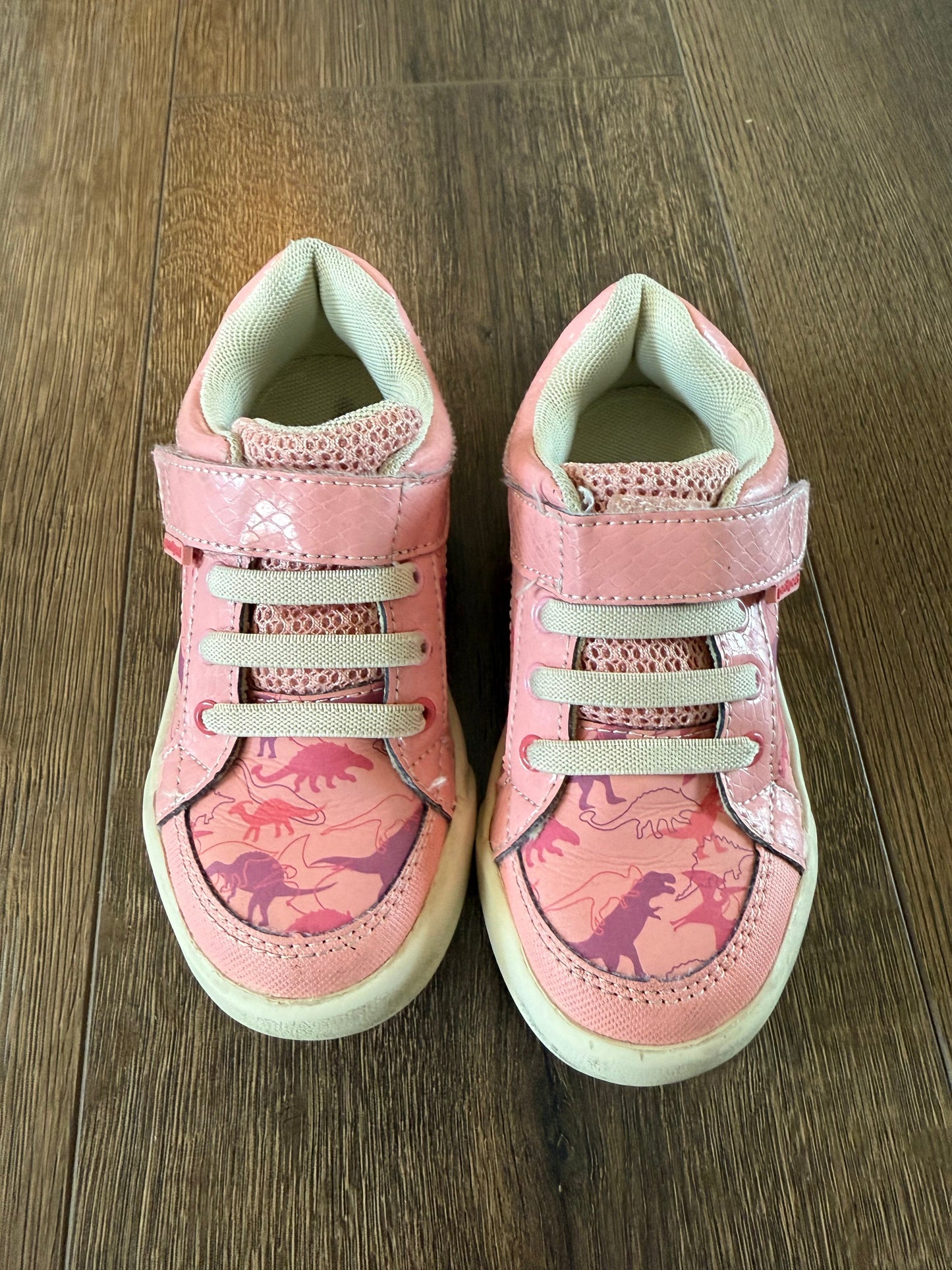 #173-VGUC pediped Flex Dani Dino sneaker little girl size 10-10.5