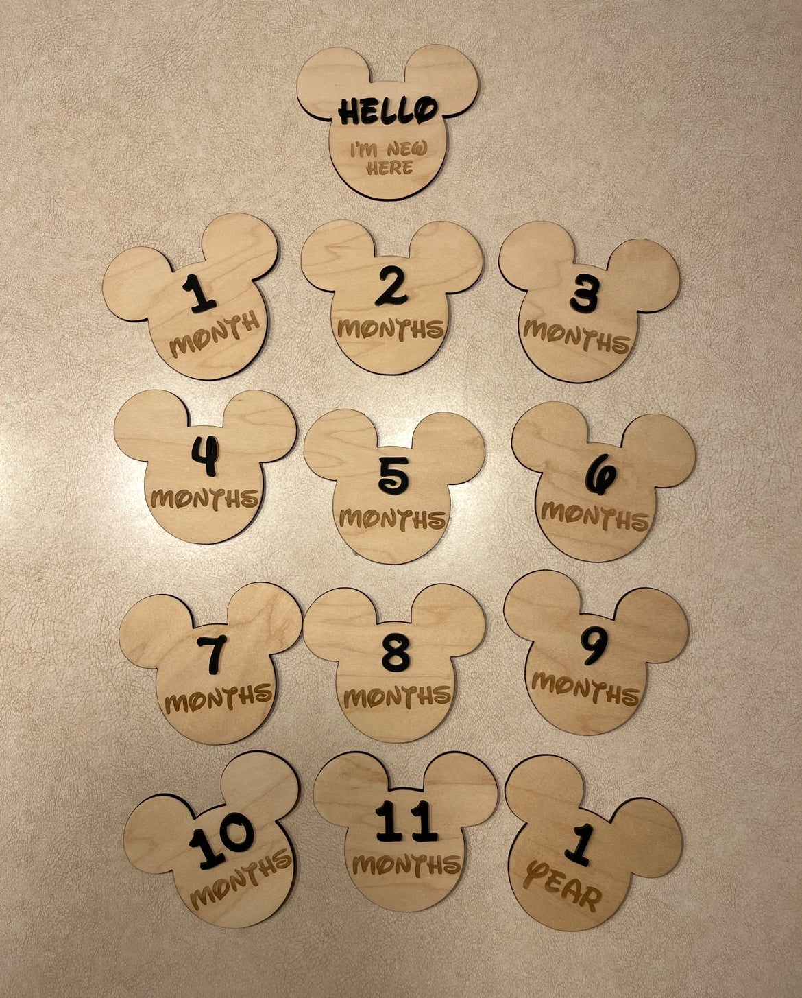 #143 Mickey Monthly Milestones - REDUCED