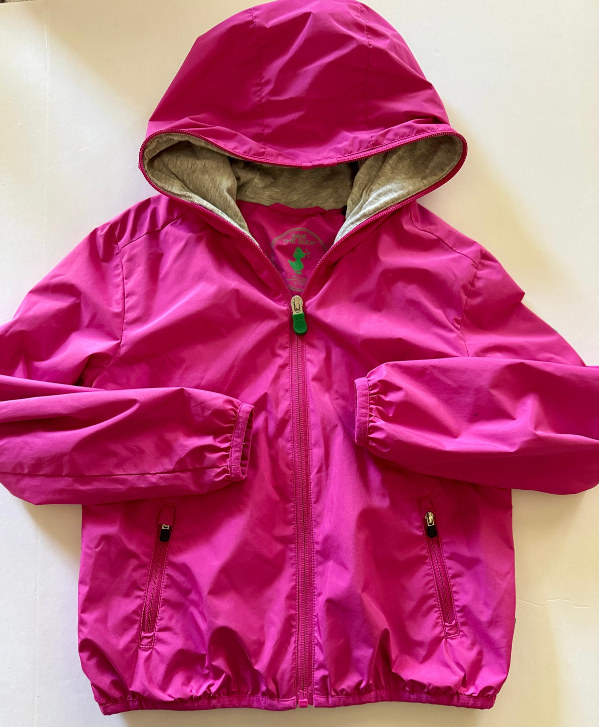 #92 girls 6 pink save the duck rain coat