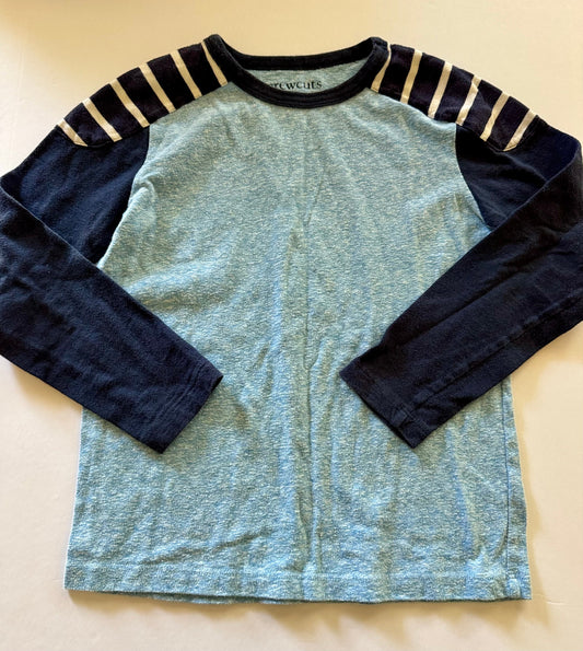 REDUCED #92 boys 6/7 crewcuts blue long sleeve top