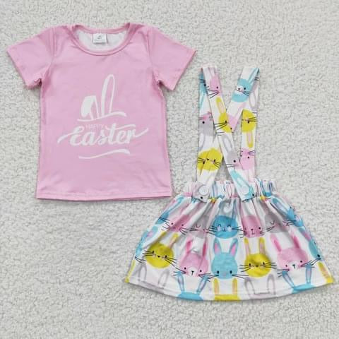 Easter Bunny Overalls Outfit 4
