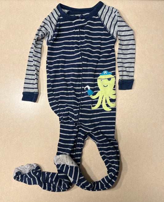 #143 Carter's Octopus Pajamas Boys 2T