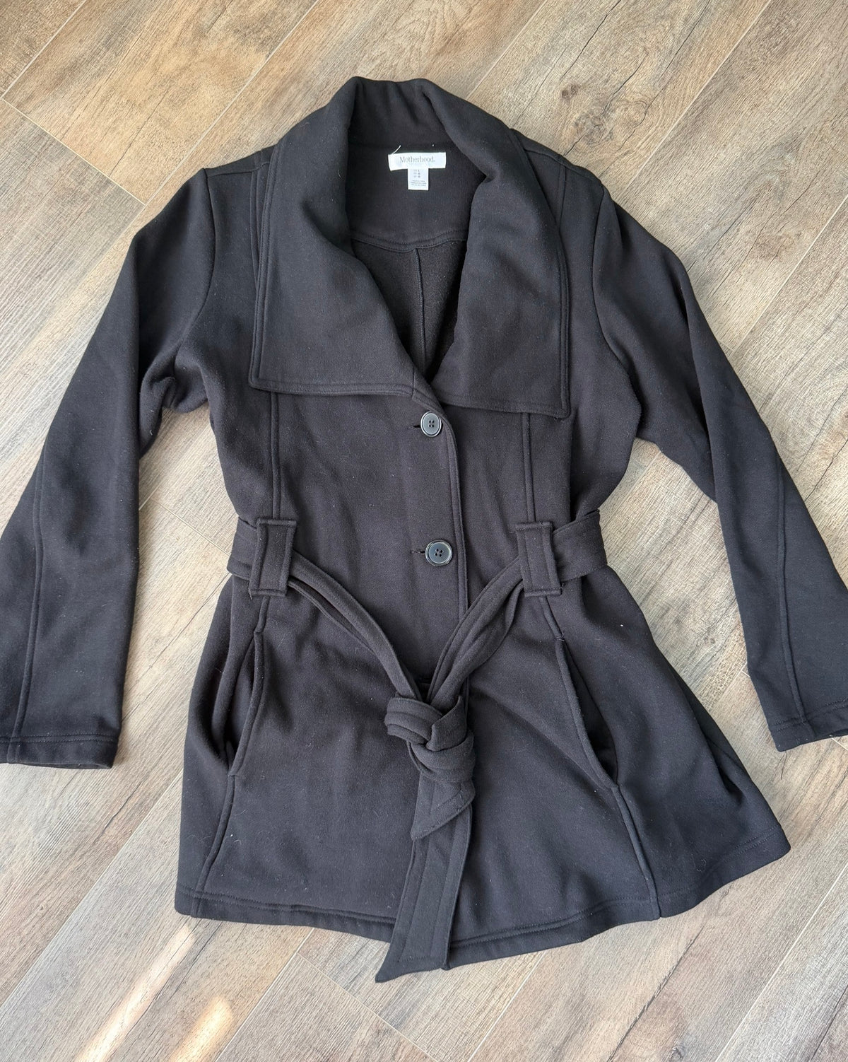 Seller 183- Motherhood Maternity size large black coat