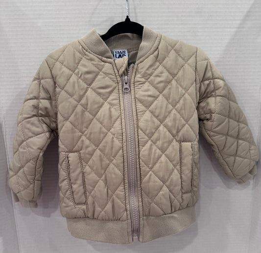 #146 Little Lad Khaki Quilted Jacket Boys 18M