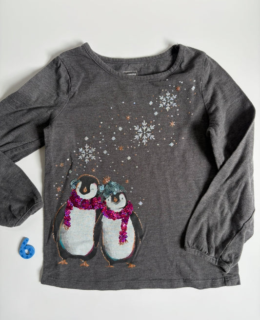 REDUCED #40 Jumping Beans Penguin Shirt Girls 6