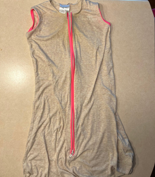 #143 Halo Ideal Temp TOG 1.0 Sleep Sack (Tan/Pink) - Medium - REDUCED