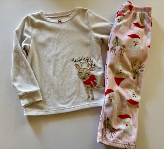 #92 girls 4 t fleece pajama set