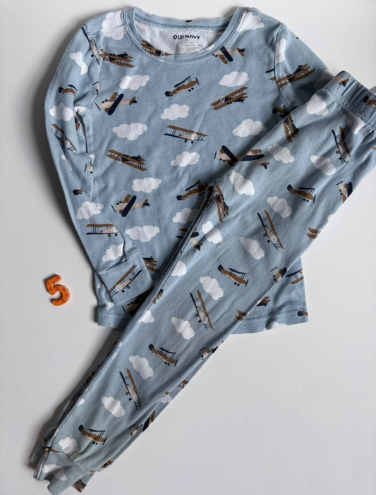 #40 Old Navy Airplane Pajamas Boys 5