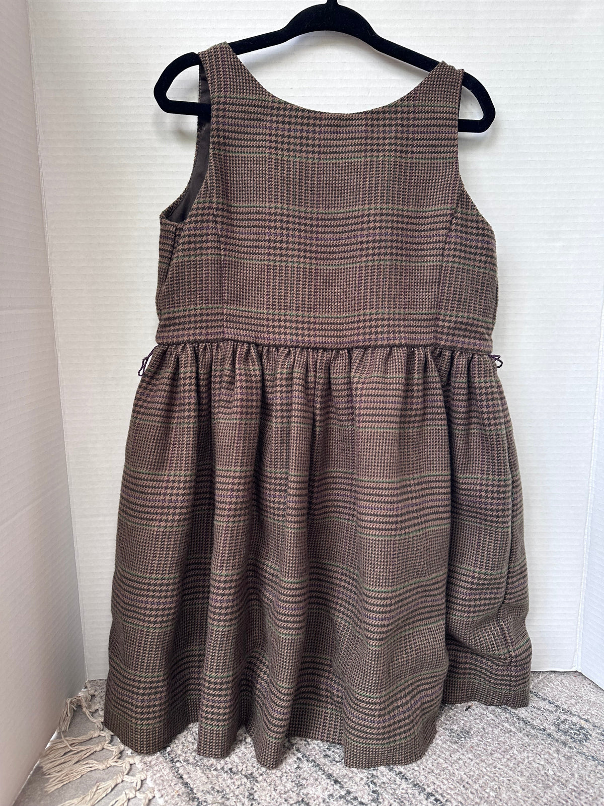 #146 Polo Ralph Lauren Brown Houndstooth Jumper Girls 4T