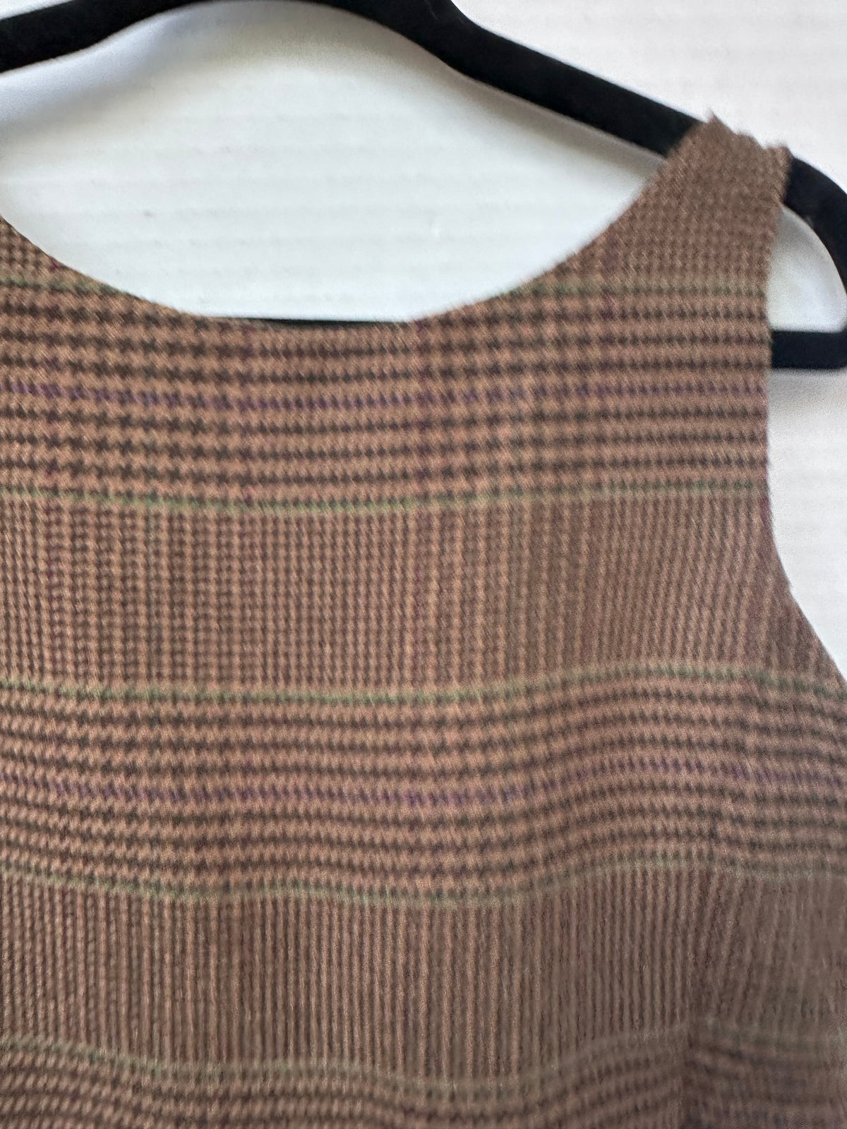 #146 Polo Ralph Lauren Brown Houndstooth Jumper Girls 4T