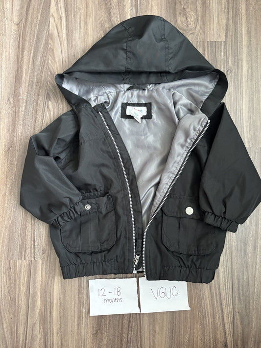 #138 - 12-18 Mo - VGUC Circo - Black Light Rain Jacket - PU 45236