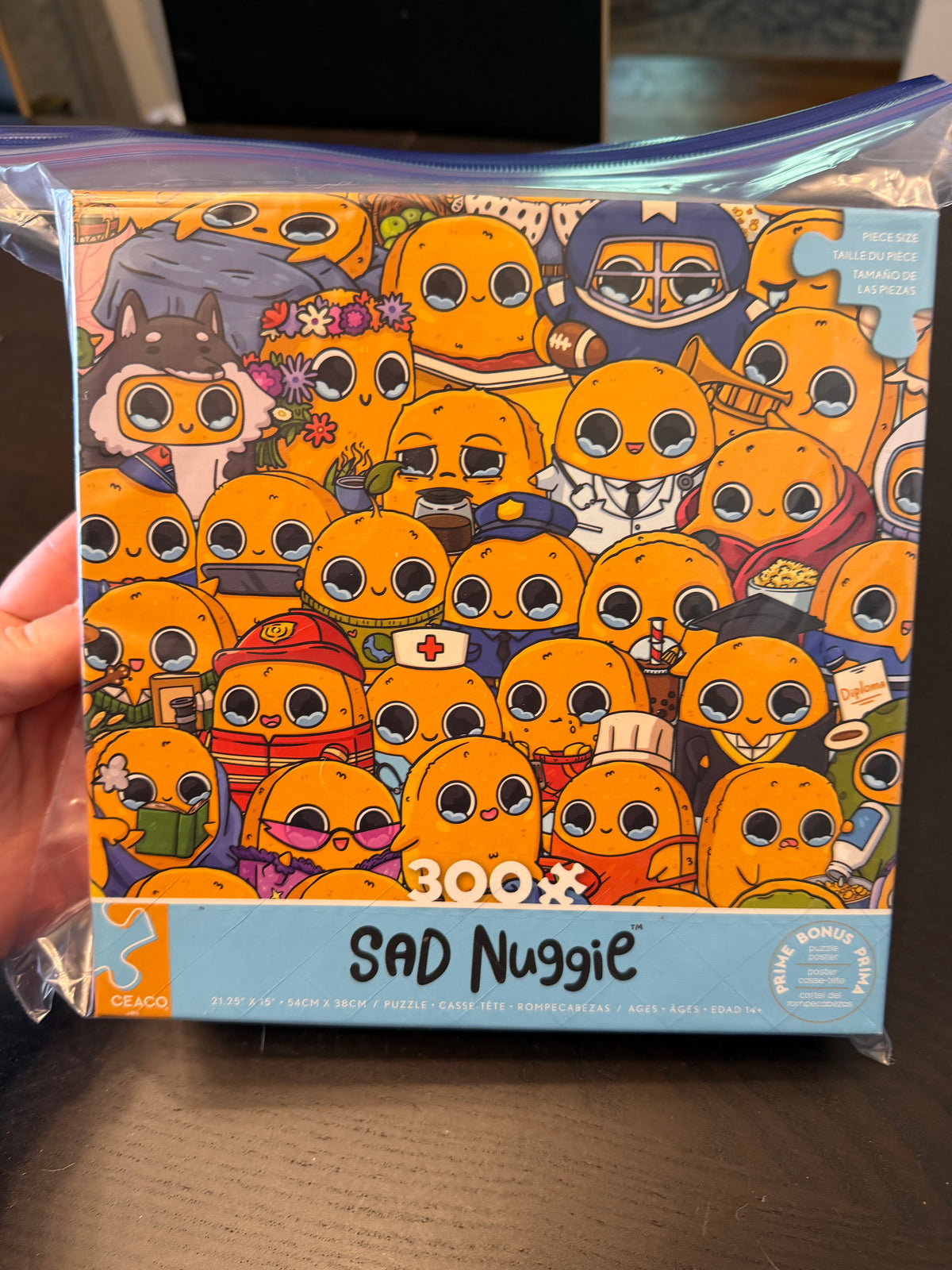Seller #65 sad nug 300 piece puzzle
