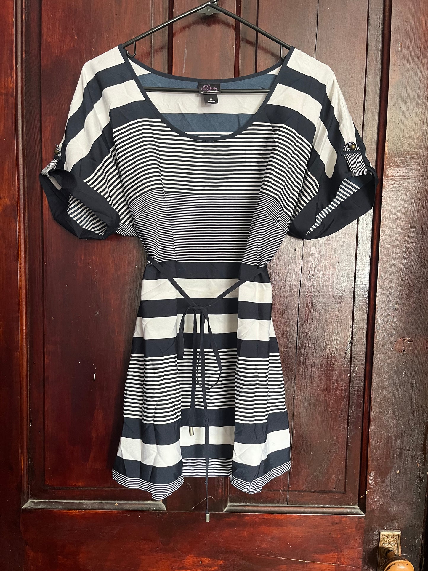 Seller #13 OhBaby by Motherhood size M maternity blouse navy stripe