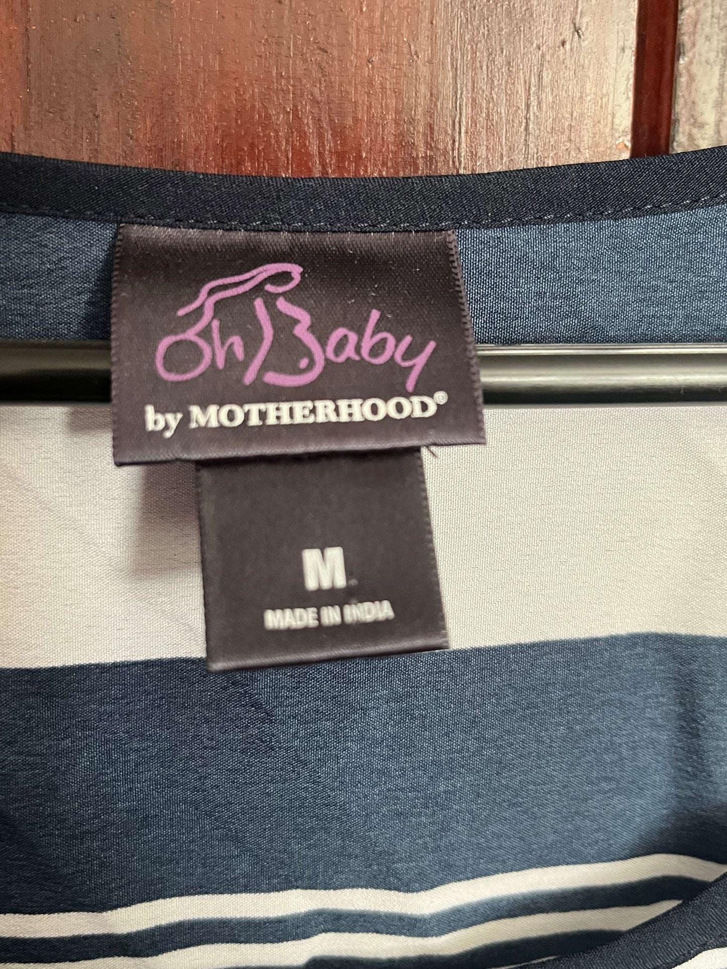 Seller #13 OhBaby by Motherhood size M maternity blouse navy stripe