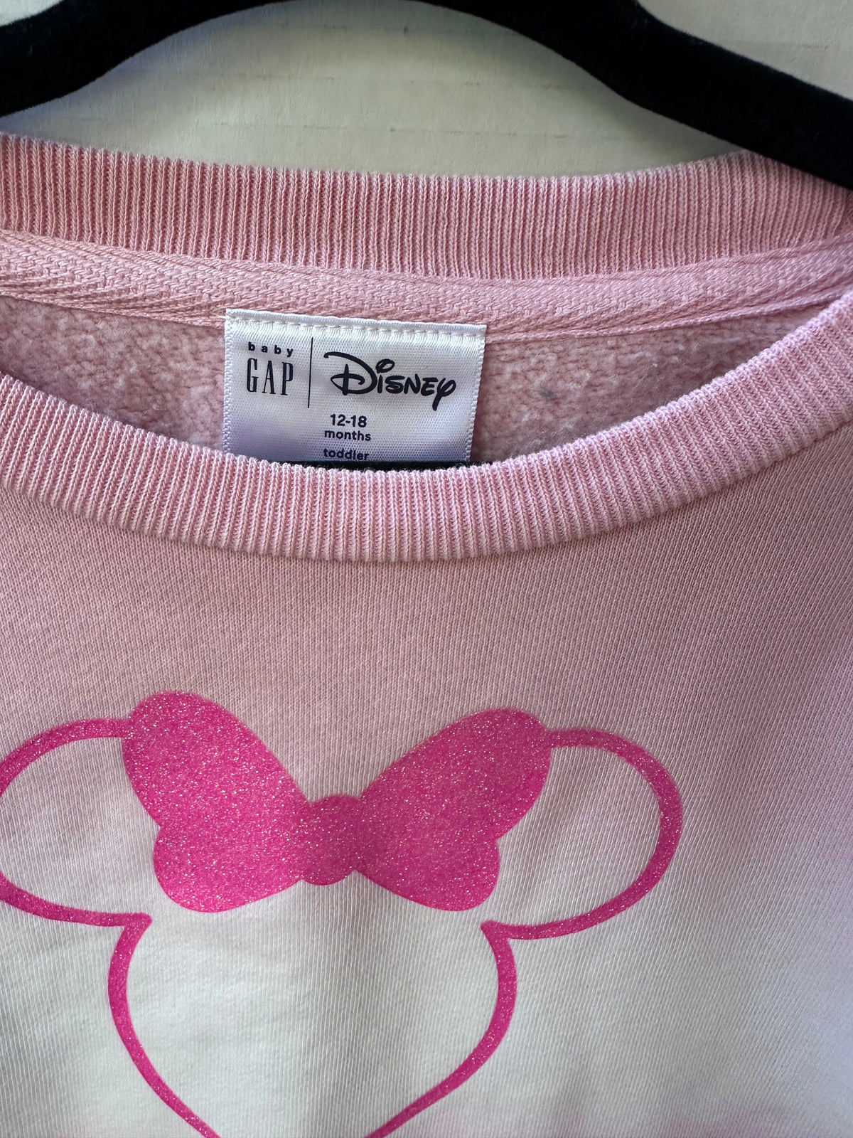 #146 Baby Gap x Disney Minnie Sweatshirt Girls 12-18M