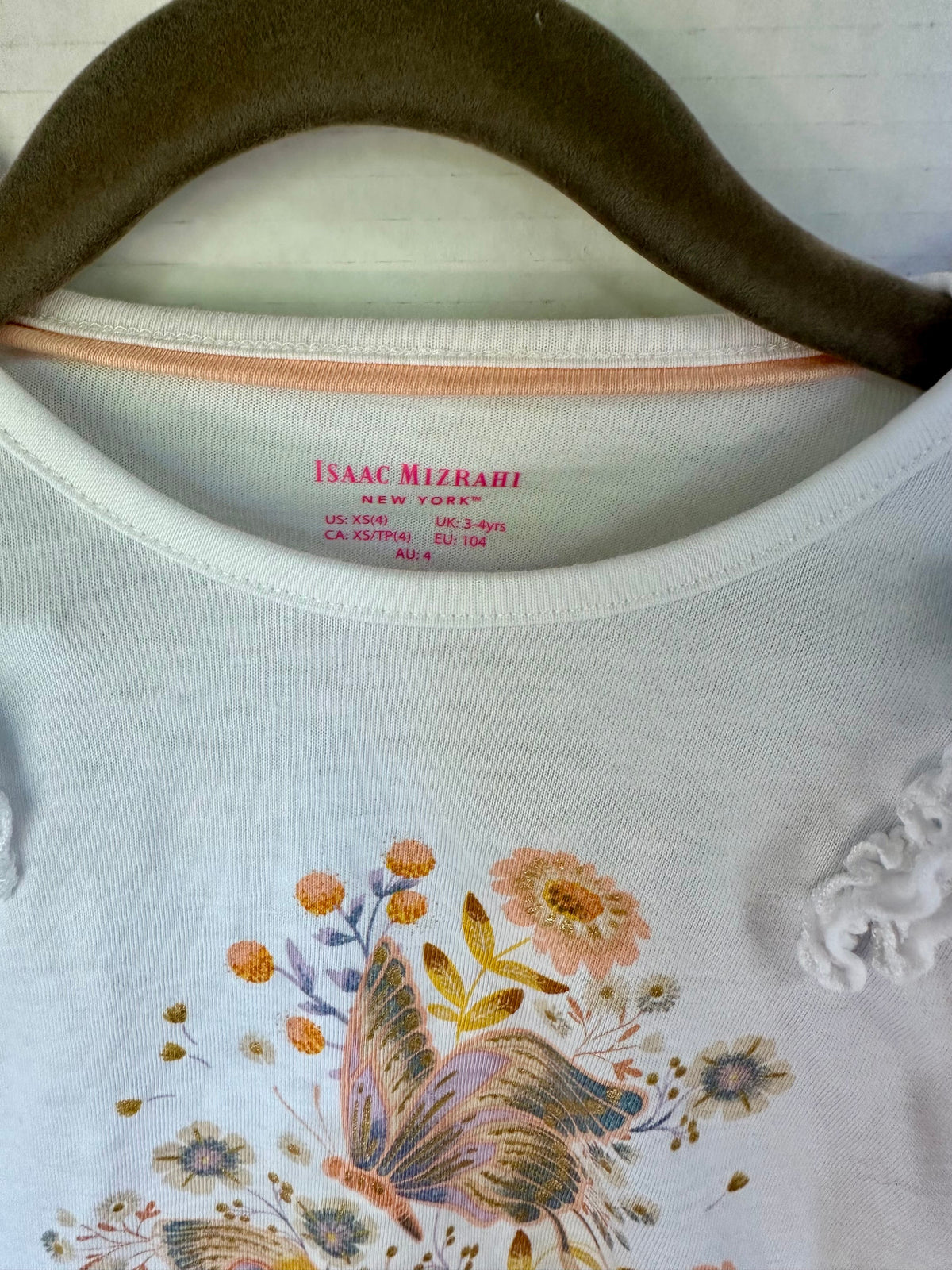 #146 Isaac Mizrahi Butterfly Outfit Girls 3-4T