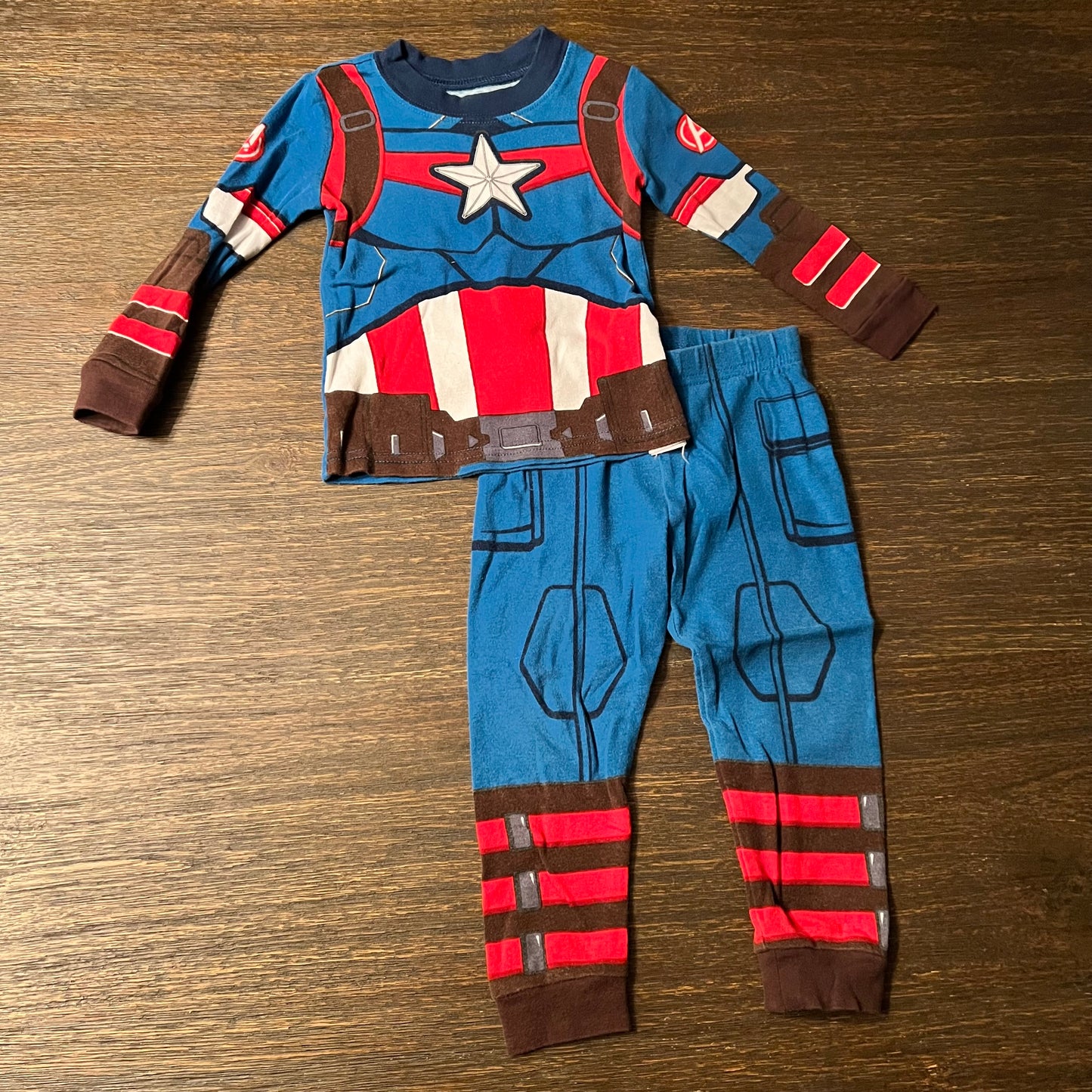 #5 Disney Marvel Captain America Pajamas, Boys 2t