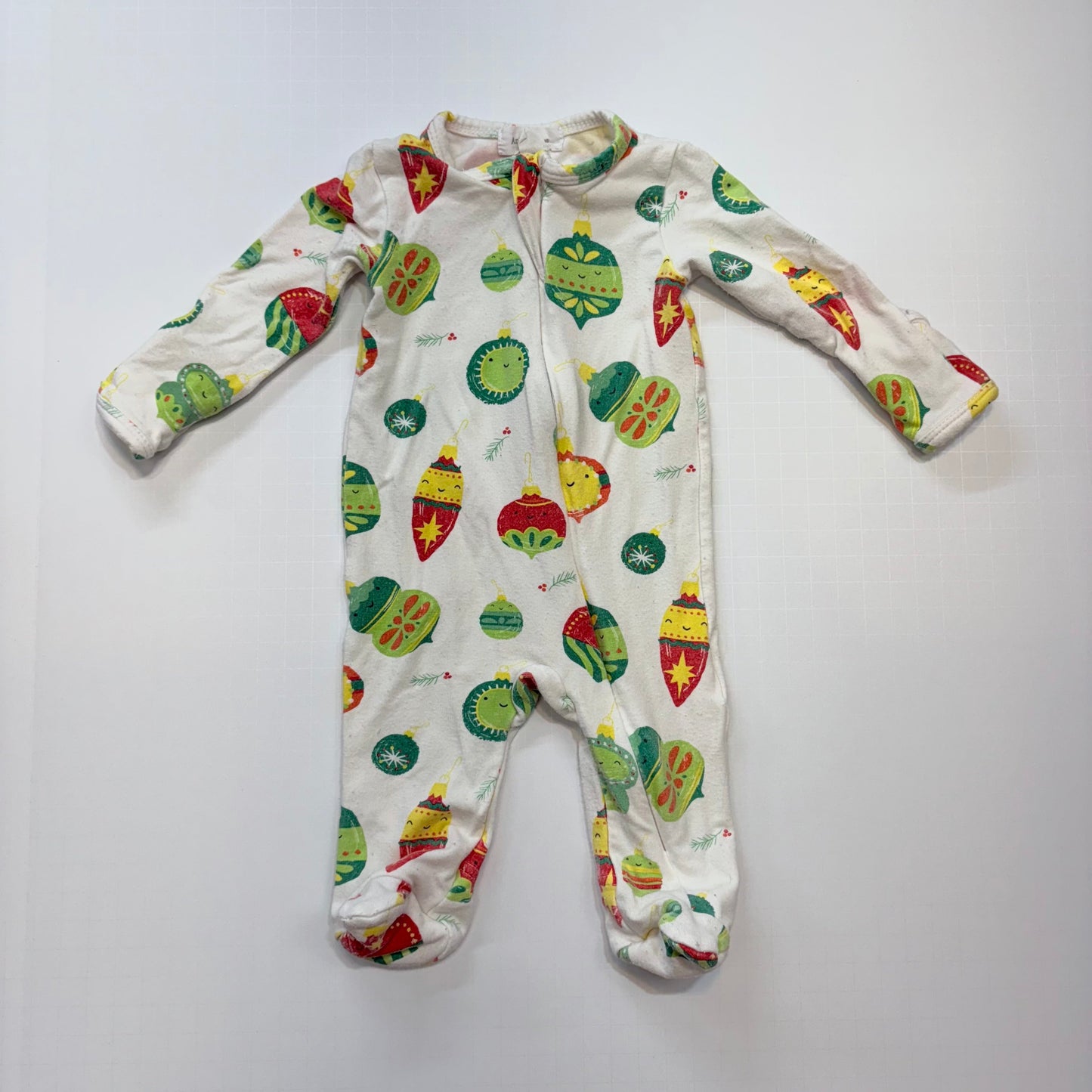 Seller 189 Baby Newborn Angel Dear Ornament Zipper Footie GUC
