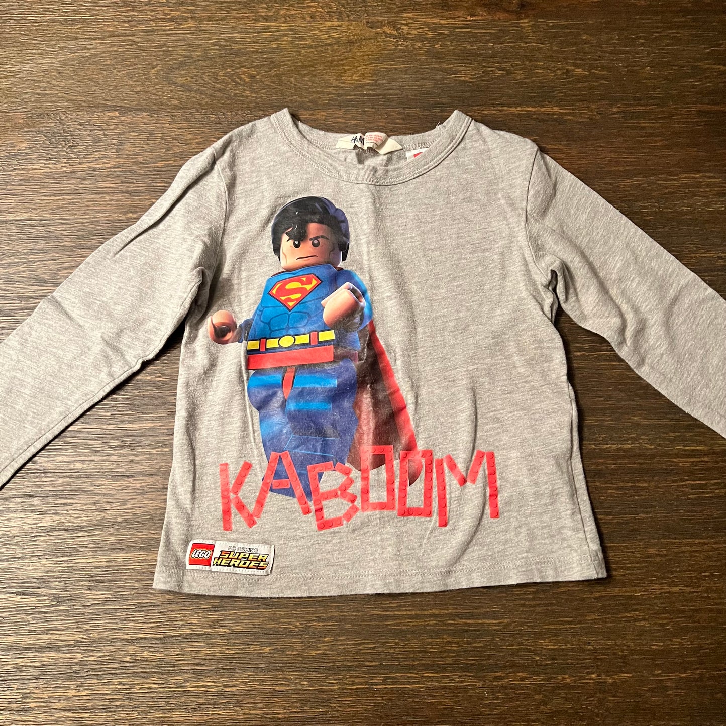 #5 H&M Superman Lego Long Sleeve Shirt, Boys 3-4Y