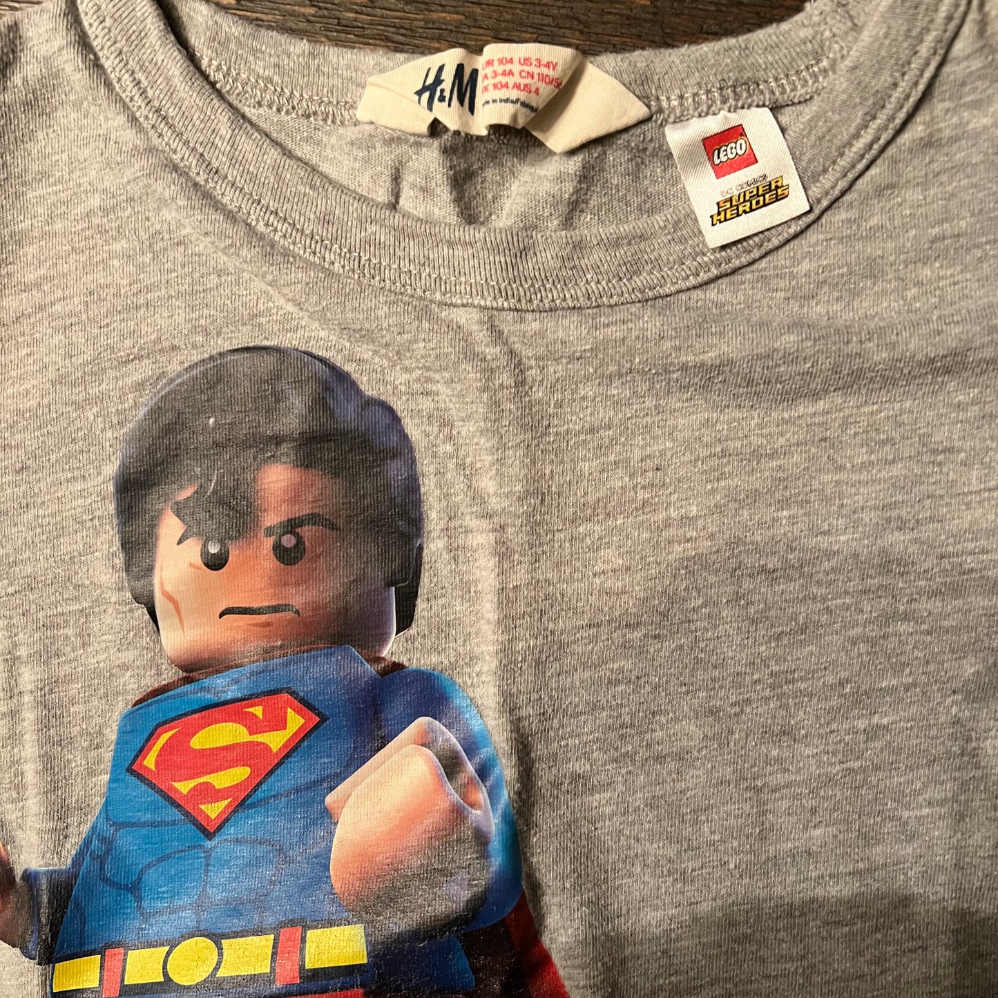 #5 H&M Superman Lego Long Sleeve Shirt, Boys 3-4Y