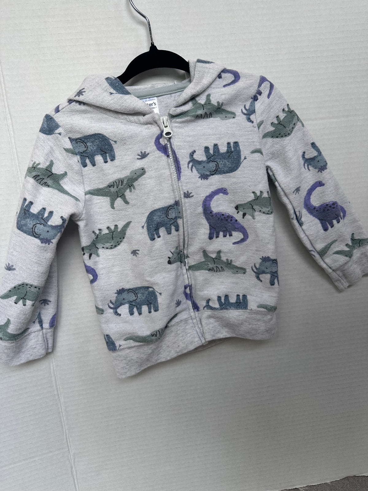 #146 Carter’s Dinosaur Full Zip Hoodie 18M