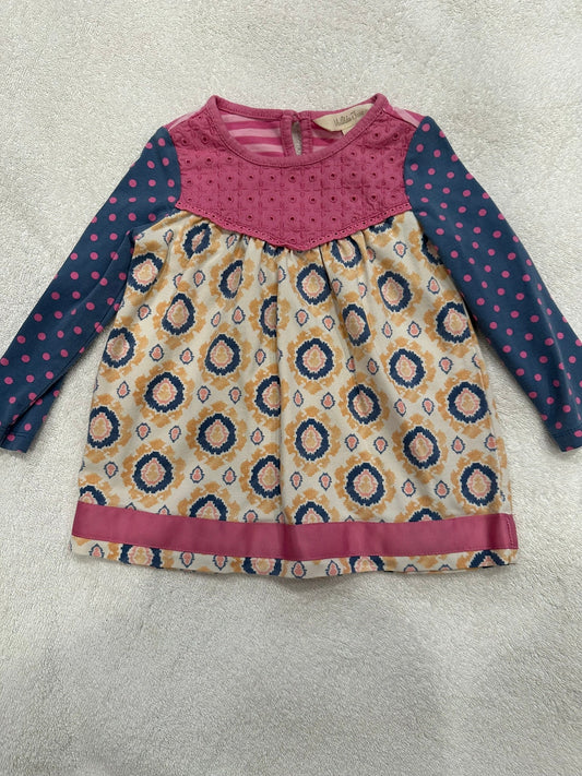 #85 REDUCED Matilda Jane Pink Long Sleeve Bell Shirt, Infant Girls 6-12m
