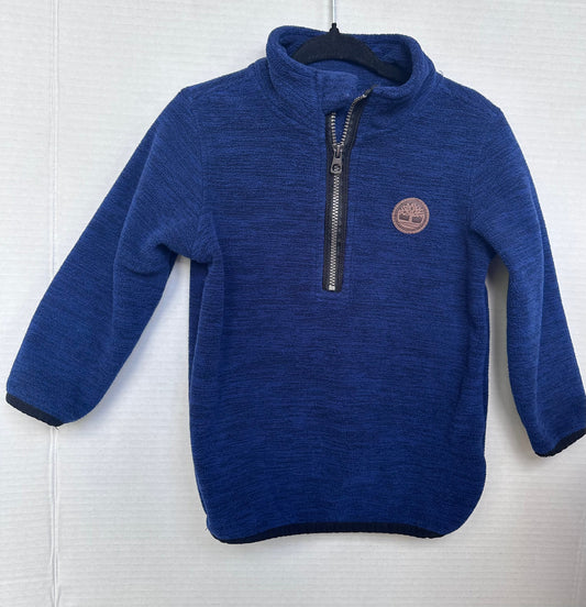 #146 Timberland Navy Quarter Zip Fleece Boys 18M